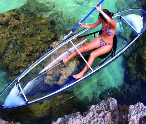 Kayak Transparent à l'île de La Réunion